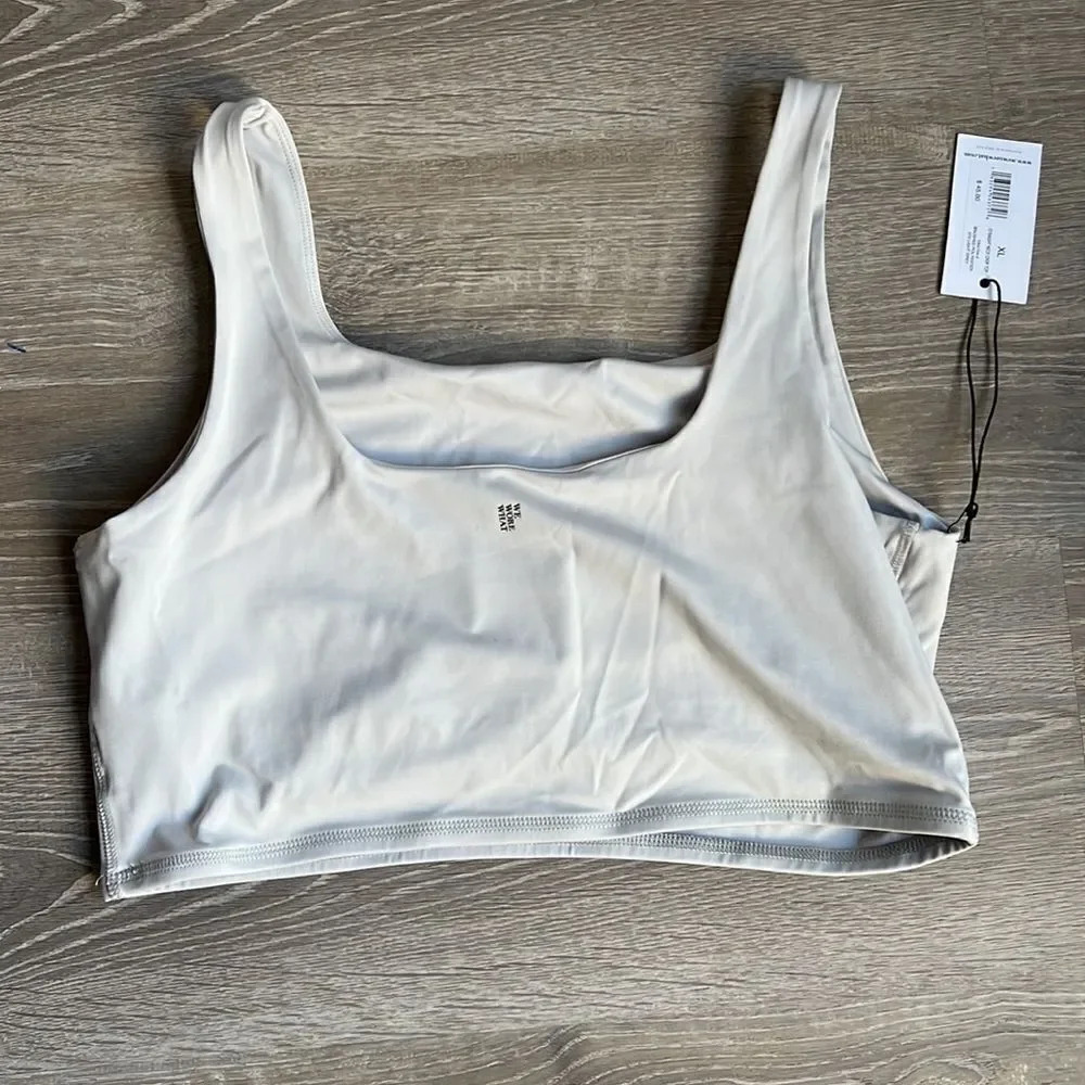 WeWoreWhat STRAIGHT NECK CROP TOP - Picture 3 of 4